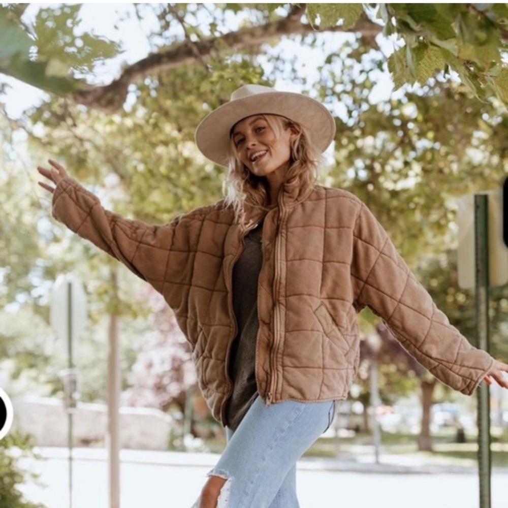 NWT Free People Dolman Jacket in toasted coconut